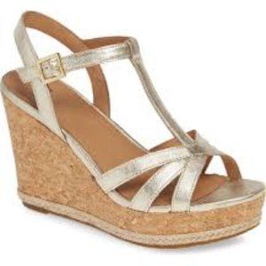 NEW UGG® Melissa Metallic Wedge Sandal